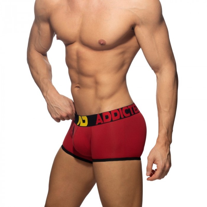 Boxer, shorty de la marque ADDICTED - Trunk ouvert Fly Cotton - noir - Ref : AD1203 C10