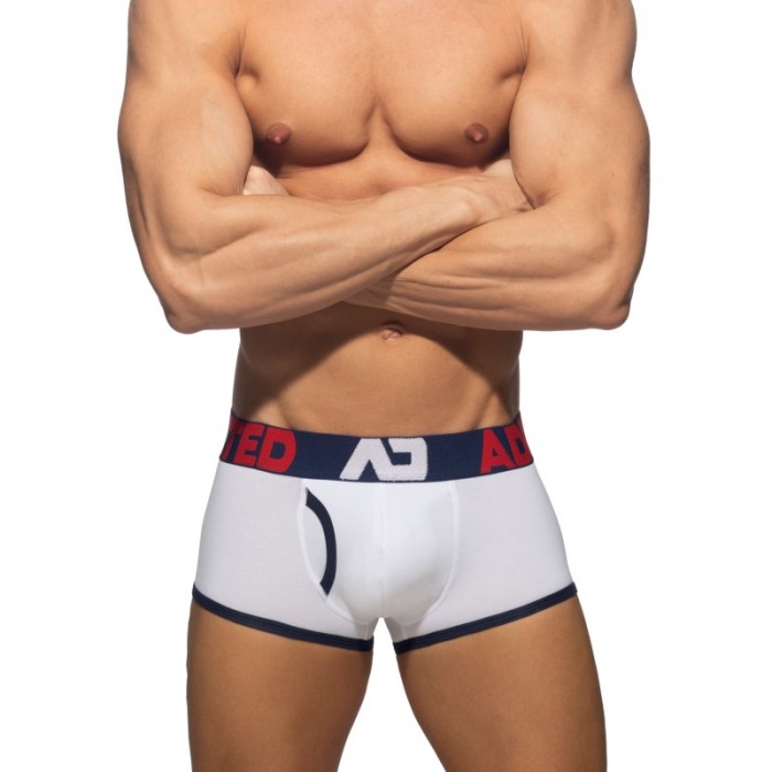 Boxer shorts, Shorty of the brand ADDICTED - copy of Trunk ouvert Fly Cotton - vert - Ref : AD1203 C09