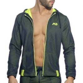 Veste à capuche loop-mesh -...