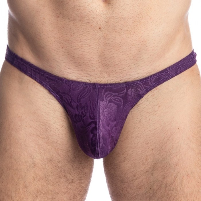 Thong of the brand L HOMME INVISIBLE - Héliotrope - Ultra string bikini - Ref : UW26 LIO J12
