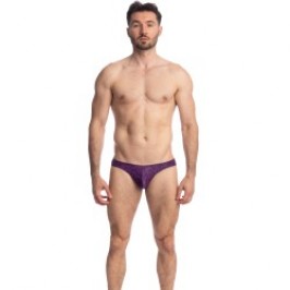 Slip, Tanga de la marque L HOMME INVISIBLE - Héliotrope - Mini Slip - Ref : UW22 LIO J12