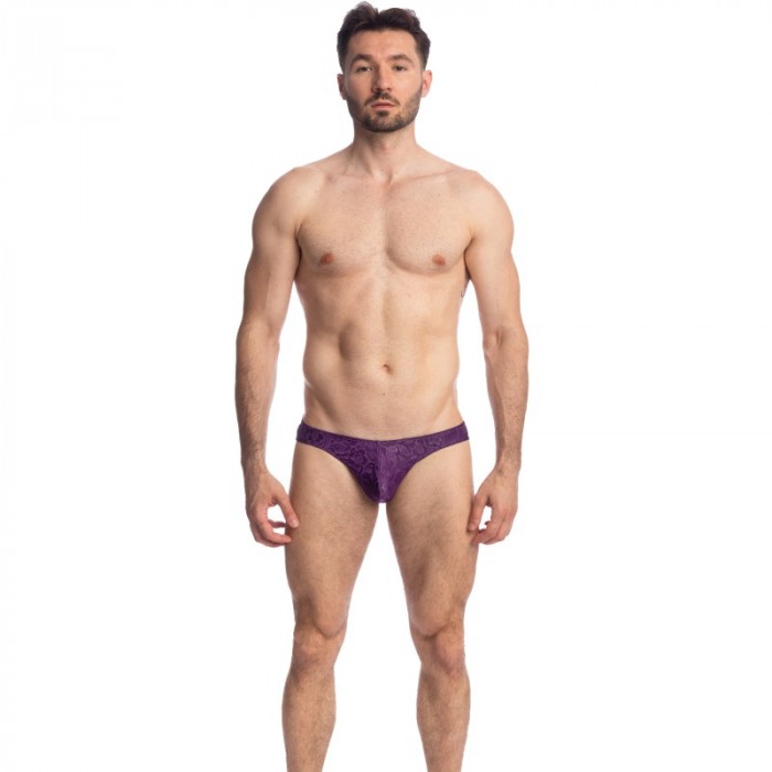 Slip de la marca L HOMME INVISIBLE - Héliotrope - Mini Slip - Ref : UW22 LIO J12