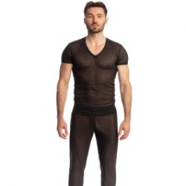 Kurze Ärmel der Marke L HOMME INVISIBLE - Black Sugar - T-shirt - Ref : MY73 SUG 001