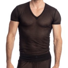 Kurze Ärmel der Marke L HOMME INVISIBLE - Black Sugar - T-shirt - Ref : MY73 SUG 001