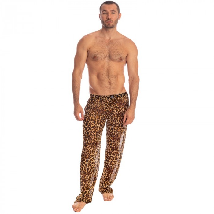 Pants of the brand L HOMME INVISIBLE - Léopard - Trousers - Ref : HW144 LEO23