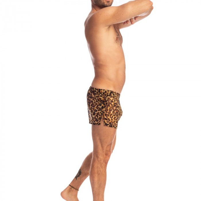 Short of the brand L HOMME INVISIBLE - Leopard - Short - Ref : SP06 LEO23