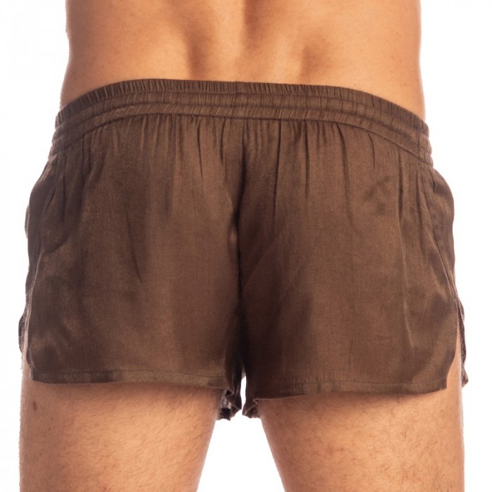 Short de la marque L HOMME INVISIBLE - Golden Boy - Weensy Split Shorts - Ref : SP06 GBOY19