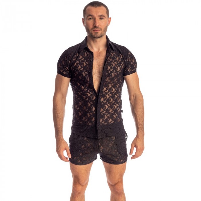 Shirt der Marke L HOMME INVISIBLE - Black Lotus - Hemd - Ref : HW122 ARA 001