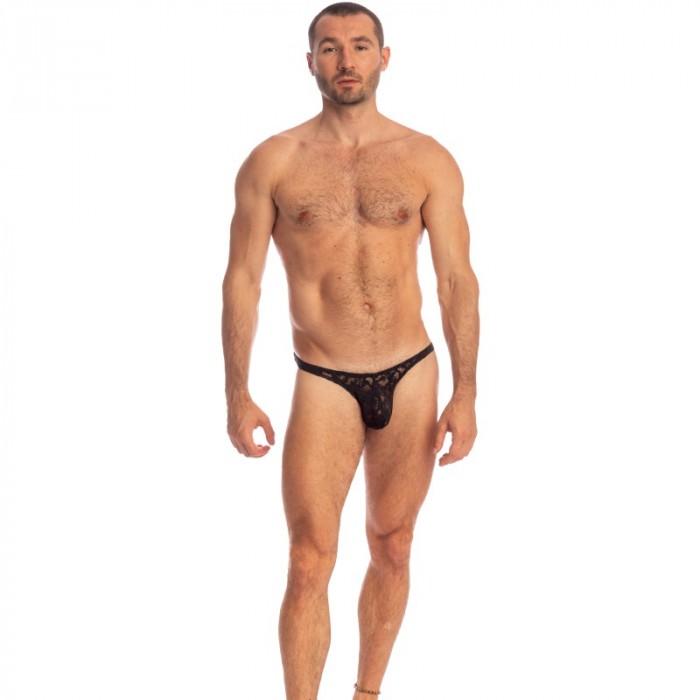 Stringa del marchio L HOMME INVISIBLE - Black Lotus - Perizoma Bikini - Ref : UW26 LOT 001