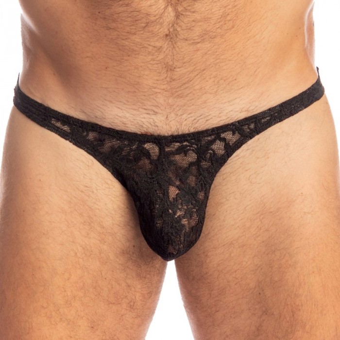 Thong of the brand L HOMME INVISIBLE - Black Lotus - Bikini Thong - Ref : UW26 LOT 001