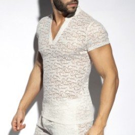 Maniche del marchio ES COLLECTION - T-shirt manches courtes Spider - ivoire - Ref : TS320 C02