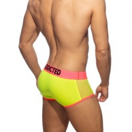 Sous-vêtements de la marque ADDICTED - Trunk néon mesh - jaune - Ref : AD1219 C31