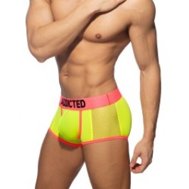 Sous-vêtements de la marque ADDICTED - Trunk néon mesh - jaune - Ref : AD1219 C31