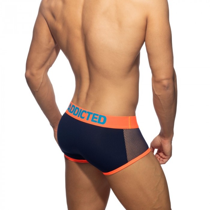 Sous-vêtements de la marque ADDICTED - Trunk néon mesh - navy - Ref : AD1219 C09