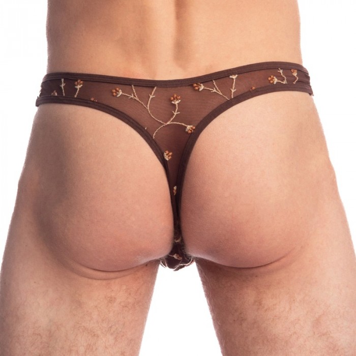 Schnur der Marke L HOMME INVISIBLE - Viorne Choco - Bikini String - Ref : UW07 VIO 019