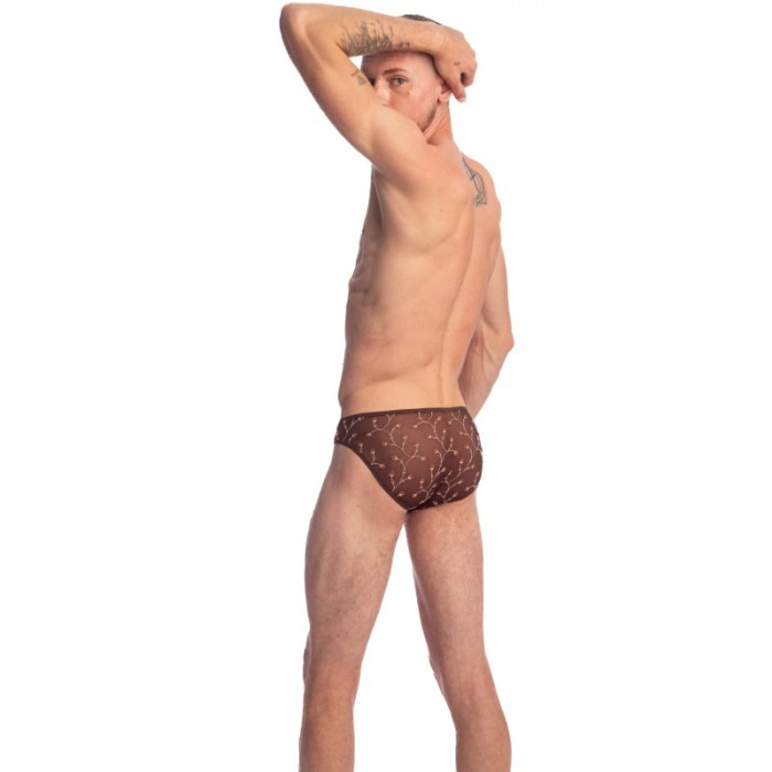 Slip de la marca L HOMME INVISIBLE - Viorne Choco - Mini Calzoncillos - Ref : MY44 VIO 019