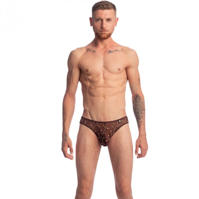 Brief of the brand L HOMME INVISIBLE - Viorne Choco - Mini Briefs - Ref : MY44 VIO 019