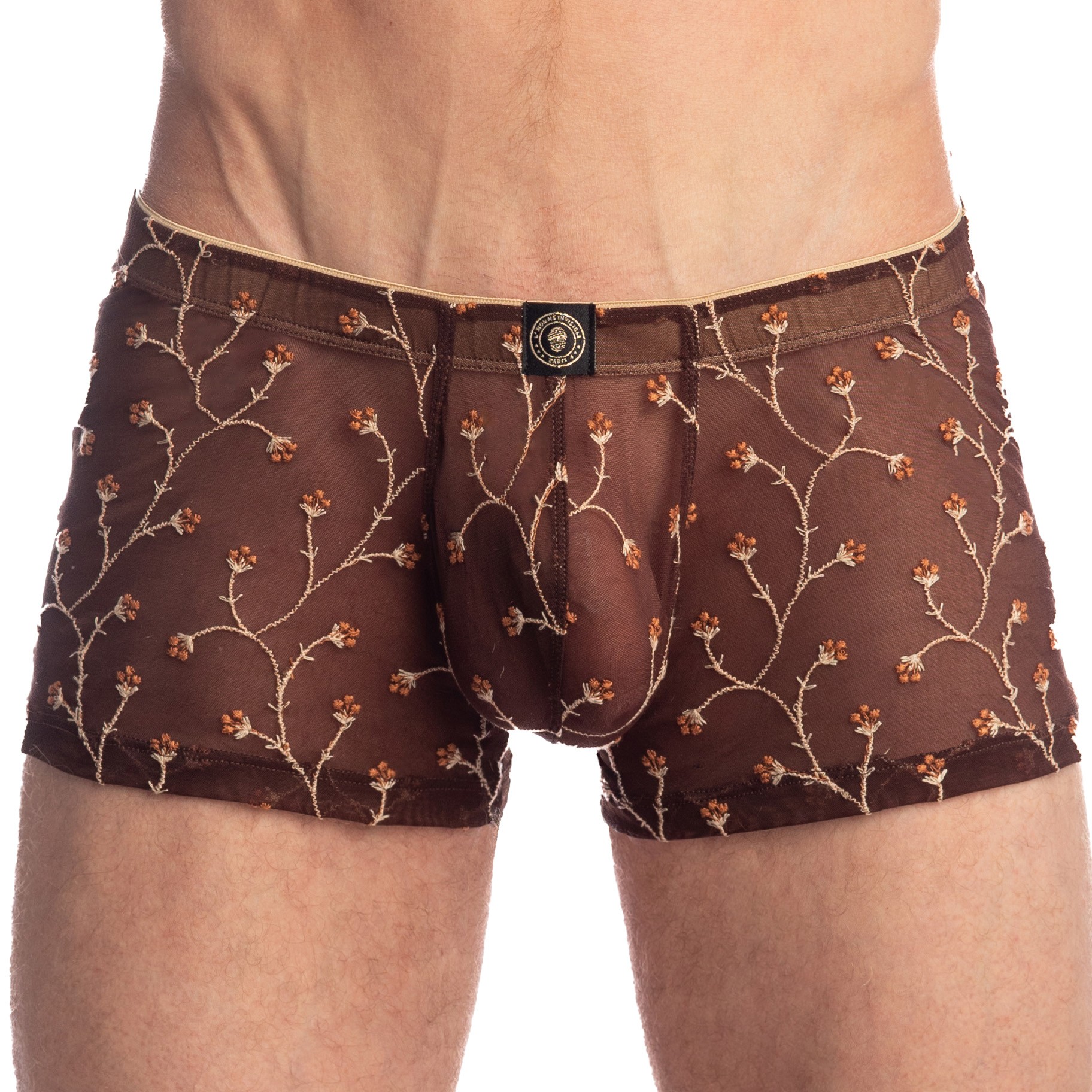 Boxer Sexy imprimé léopard pour homme, sous-vêtement classique