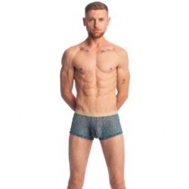 Boxer, shorty de la marque L HOMME INVISIBLE - Viorne Lagon - Hipster Push-Up - Ref : MY39 VIO 043