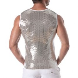 Tank top of the brand TOF PARIS - Tof Paris silver sequin tank top - Ref : TOF359A