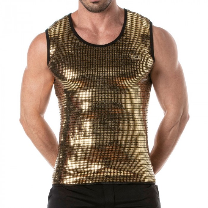 Tank top of the brand TOF PARIS - Tof Paris gold sequin tank top - Ref : TOF359O