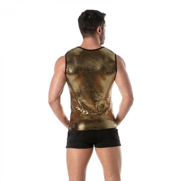 Tank top of the brand TOF PARIS - Tof Paris gold sequin tank top - Ref : TOF359O