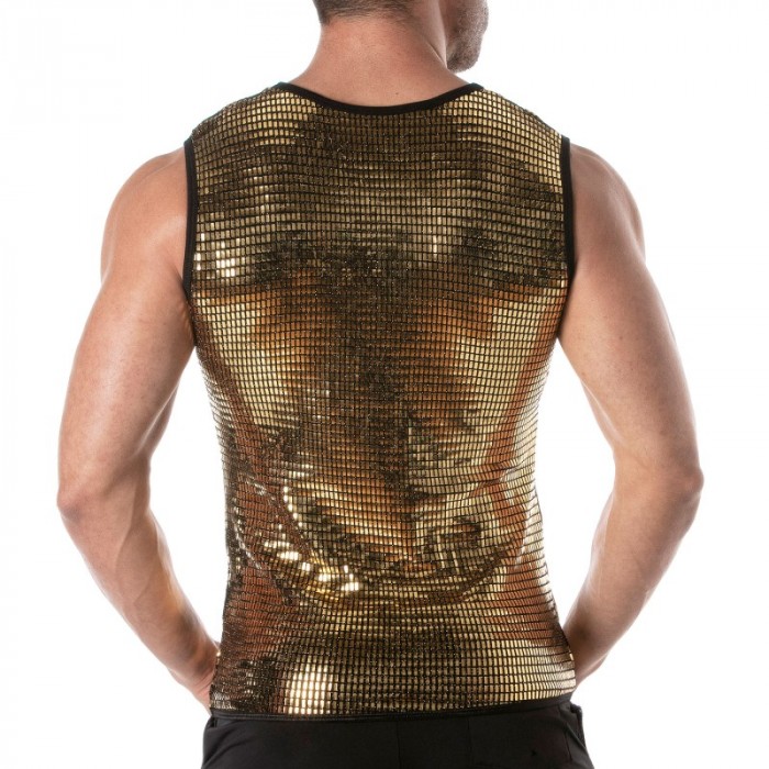 Tank top of the brand TOF PARIS - Tof Paris gold sequin tank top - Ref : TOF359O