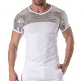 Short Sleeves of the brand TOF PARIS - Tof Paris silver sequin T-shirt - Ref : TOF360A