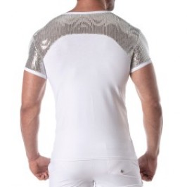 Short Sleeves of the brand TOF PARIS - Tof Paris silver sequin T-shirt - Ref : TOF360A