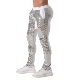 Pantaloni del marchio TOF PARIS - Pantaloni di paillettes d argento Tof Paris - Ref : TOF361A