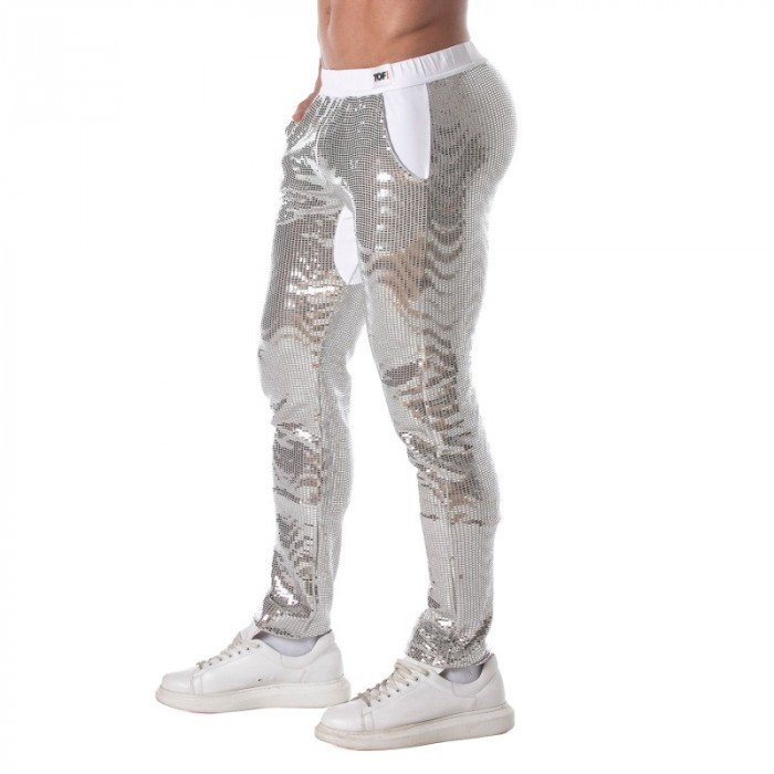 Pants of the brand TOF PARIS - Tof Paris silver sequin pants - Ref : TOF361A