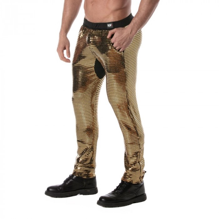 Pants of the brand TOF PARIS - Tof Paris gold sequin pants - Ref : TOF361O