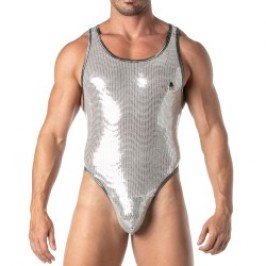 Body of the brand TOF PARIS - Silver sequined thong bodysuit Tof Paris - Ref : TOF365A