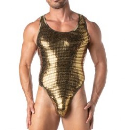 Body of the brand TOF PARIS - Tof Paris gold sequined thong bodysuit - Ref : TOF365O