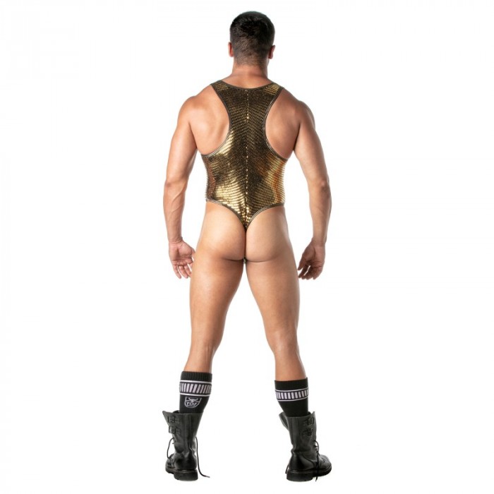 Body of the brand TOF PARIS - Tof Paris gold sequined thong bodysuit - Ref : TOF365O